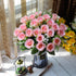 NURCIX 24 (24 Roses Bouquet Plant Simulation Flowers Western Bud Bud Roses Fake Flowers Wedding Hand Bouquet red