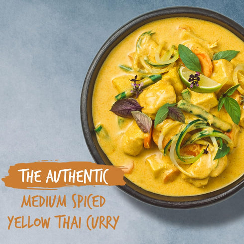 Passage to Asia Simmer 255g Curry Sauce - Yellow Thai Curry Sauce - Authentic Mild Spice Yellow Curry Asian Food