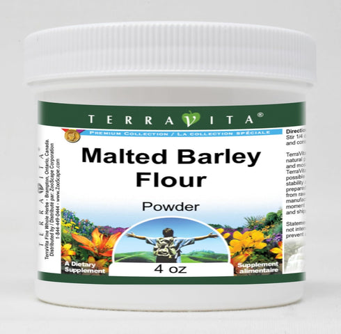 Terravita Malted Barley Flour Powder (4 oz, ZIN: 520759) - 3 Pack