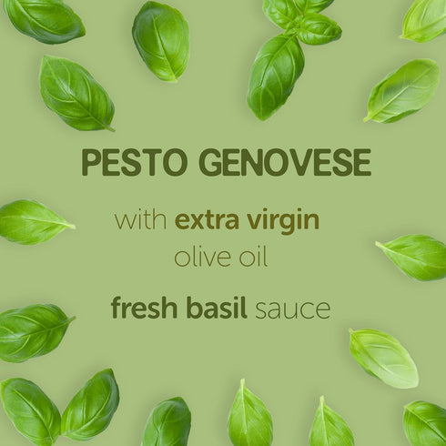 6.35 oz Imported Italian Fresh Basil Pesto Sauce - Extra Creamy - Extra Virgin Olive Oil, Cheese & Nuts - Delicious