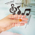 Honbay 48PCS " Glitter Music Notes Cupcake Toppers Musical Symbols Cake Toppers Fruit Dessert Picks Cake Decorations