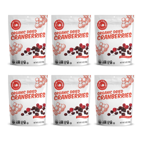 Made In Nature Organic Dried Cranberries, 5 Ounce (Pack of 6) Sweetened