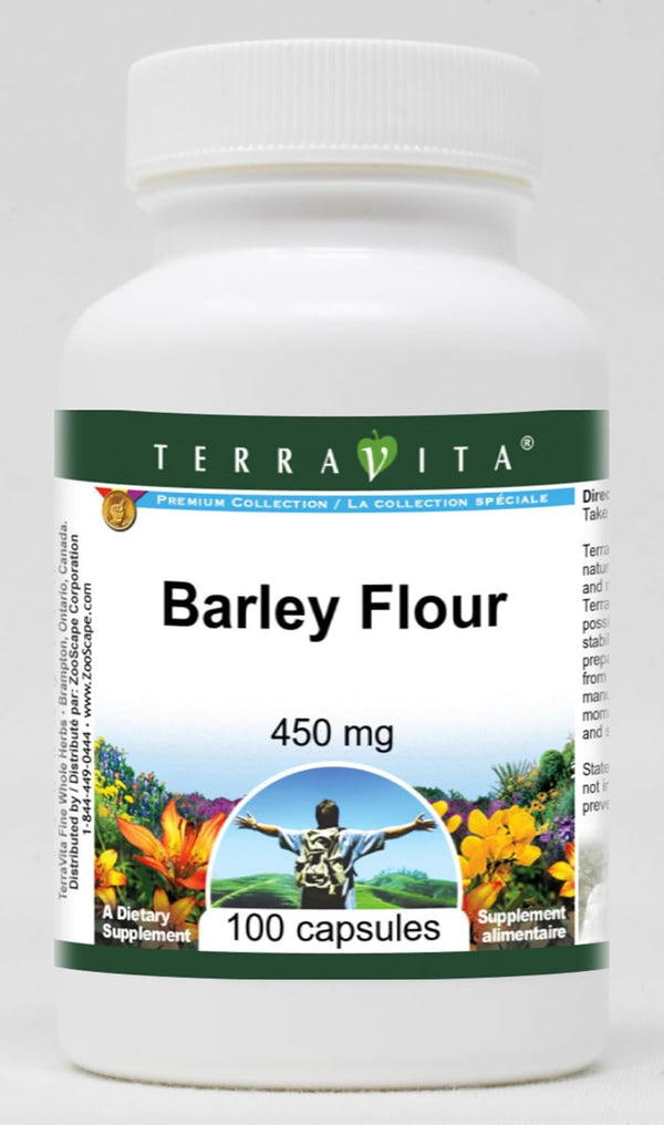Terravita Barley Flour - 450 mg (100 Capsules, ZIN: 519127)