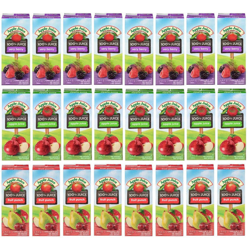 Generic Kids Juice Box Variety Pack, 100% Juice, Apple, Berry, Fruit Punch No