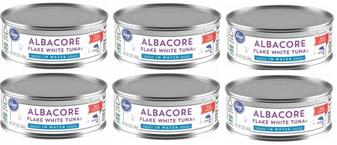 Generic Flake White Albacore Tuna in Water (6 Cans, 5 oz. each)