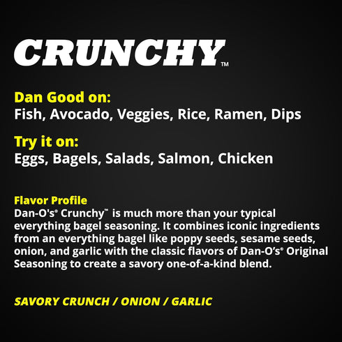 Dan-O’s Seasoning Crunchy, Medium Bottle, 8.9 oz