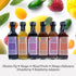 60ml 6 pack. 100% Kouzini Fruit Vinegar Variety No artificial flavors, no natural flavors, no preservatives. real