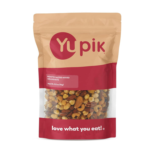 Yupik Deluxe Roasted Salted Nut Mix, 2.2 lb (35.2 oz), Vegan, Cholesterol