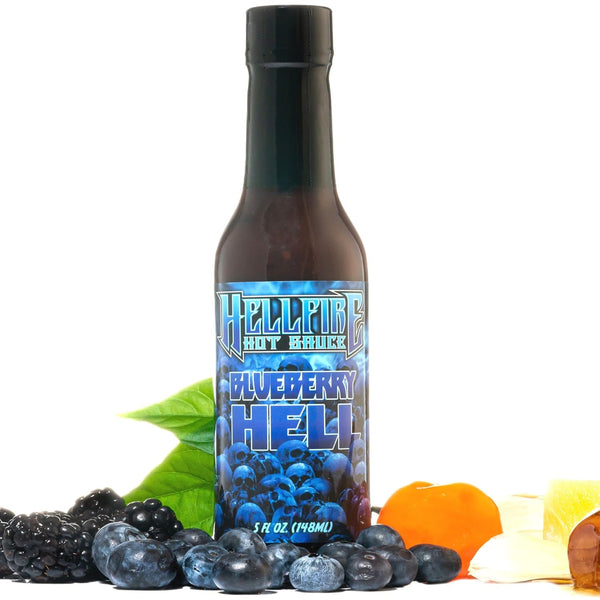 Blueberry Hell Hot Sauce - Hellfire - Carolina Reaper Peppers - 5 oz