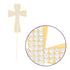 Ella Celebration Cross Cake Topper, Religious Wedding, Baptism, Christening, First Communion Decoration, Gold