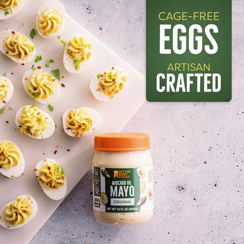 (15 BetterBody Foods Avocado Oil Mayonnaise, Non-GMO Mayo Spread Made with Cage-Free Eggs, Paleo Ounces)