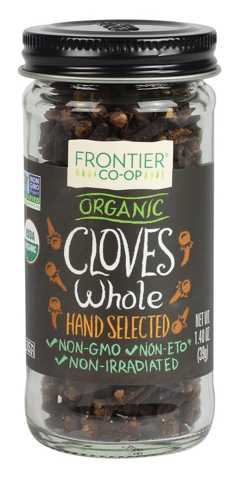 Frontier Whole Organic Cloves, 1.4 Ounce for Cooking and Baking