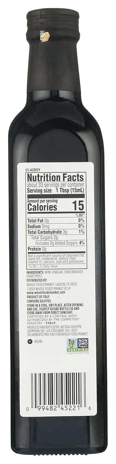 365 16.9 Oz by Whole Foods Market, Balsamic Vinegar Of Modena, Fl