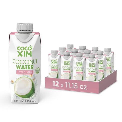 COCOXIM Ready to Drink Coconut Water with Lotus Seed Extract 11 oz