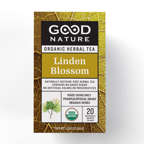 Good Nature Organic Linden Blossom Tea, 20 Tea Bags, 1.07 Ounce