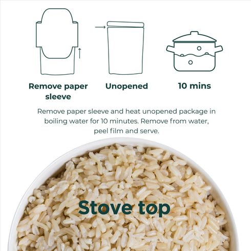 100% 7 (Pack 8) 90 THAI HARVEST USDA Organic Brown Jasmine Rice Ounce of Microwaveable Seconds Ready to Eat Instant