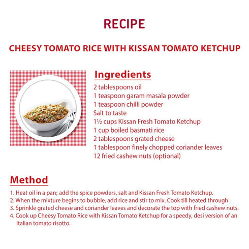 Kissan 500g Ketchup - Tomato, Bottle