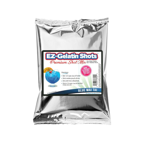 Blue Mai Tai Jello Shot Mix, 6.78 oz - Premium Gluten-Free Jello Mix for Tasty Shots