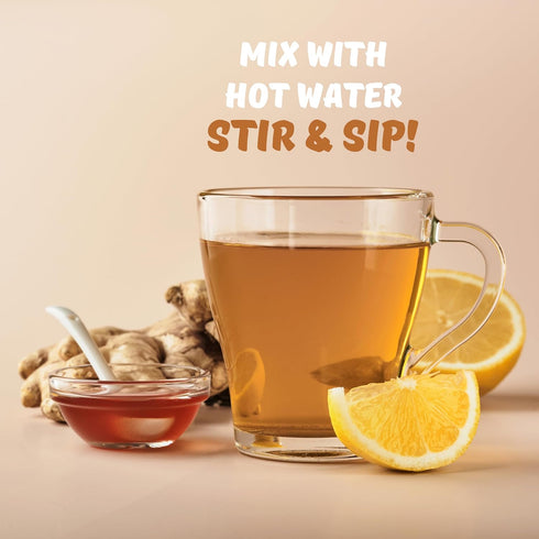 Generic 100% (Pack 2) Lipatea Instant Honey Ginger Drink with Lemon, Caffeine Free Tea, Gluten Free, Natural Lemon tea