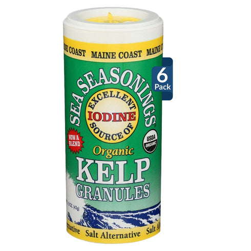 Maine Coast Sea Vegetables Kelp Granules Blend | Organic Seaweed Snacks |