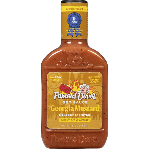 3 (52.5 oz.) Famous Dave's - pck, Georgia Mustard BBQ Sauce