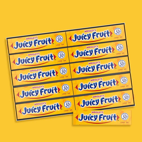 Juicy Fruit Gum Pack, 5 (Pack 40) WRIGLEY'S Chewing Gum Bulk Stick