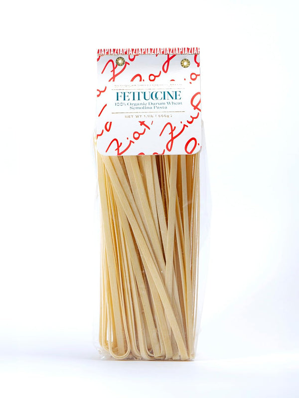 Zia Pia Organic Pasta - Fettuccine (500g) | Traditional Italian Pasta |