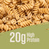 3-Pack (8 oz. 20g 2g 26g Care Free Kitchen Plain Bags) Rotini Keto Pasta Noodles, High Protein, Low Carb Net Carbs