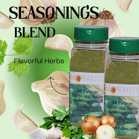 2x14oz (2x400g) pack 2 Monayiti Epis Haitian Style Seasoning