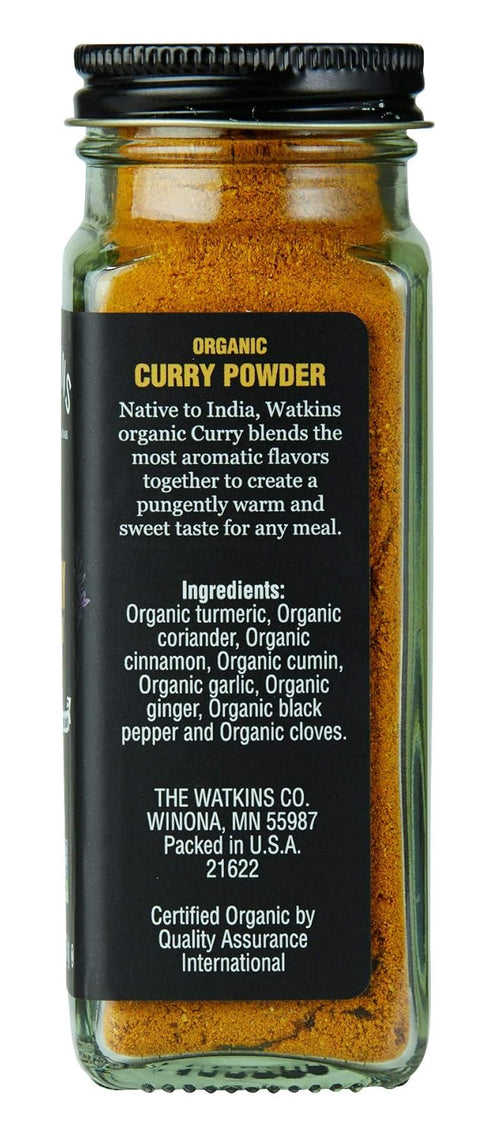 Watkins Organic Curry Powder, Non-GMO, Kosher, 2.6 Ounce Jar, 1-Pack