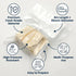 Flibronta Summer 50mm 8m Edible Sausage Casing for Homemade Ham and Sausage, Diameter Length Synthetic Collagen Casing