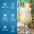 25.4 oz, Syruvia Sugar Free Pina Colada Syrup, Flavored Syrup for Cocktails, Drinks, Lemonades, Iced Teas, and Desserts