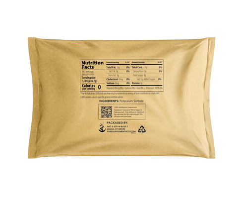 Potassium Sorbate Pure Original Ingredients (4 oz) Food Grade Additive & Preservative for Homebrewing & Winemaking