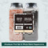 Soeos Himalayan Pink Salt 39 oz + Whole Black Peppercorns 18 oz - Kosher Bulk Spice Seasoning Set for Cooking