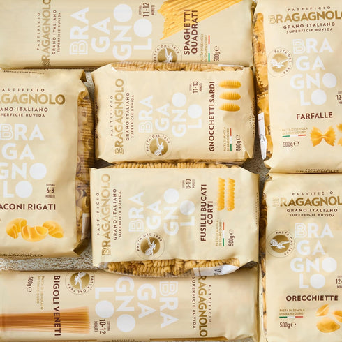 878 100% (1 LB. Pastificio Bragagnolo, Paccheri Lisci Bronze-Drawn, Italian Pasta, Made with Durum Wheat Semolina