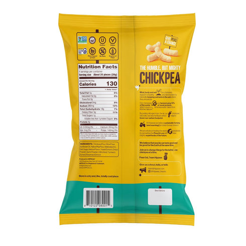 4 (Pack 1), 4g 3g Hippeas Chickpea Puffs, Vegan White Cheddar, Ounce of Protein, Fiber, Vegan, Gluten-Free, Crunchy