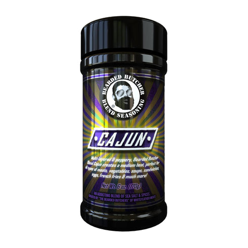 Bearded Butcher Blend Cajun Seasoning, 6 oz - Medium Heat, Try on Soup, Salad, Seafood, and More