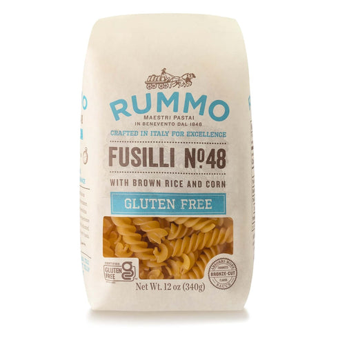 Rummo Gluten Free Fusilli N.48 - Gluten Free Fusilli Pasta Noodles, Made