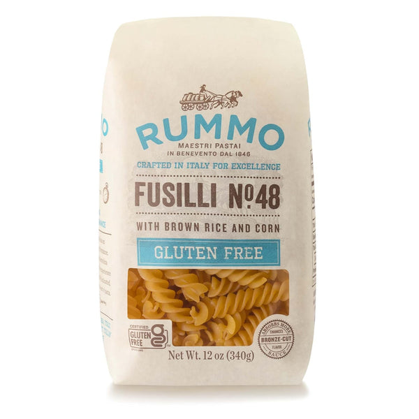 Rummo Gluten Free Fusilli N.48 - Gluten Free Fusilli Pasta Noodles, Made