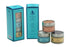 Three Tin Gift Box of Hawaiian Sea Salts, Alaea Red, Kona White
