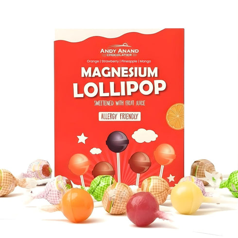 ANDY ANAND CHOCOLATIER Low Calorie Lollipops & Calming Magnesium Sweet & Calm