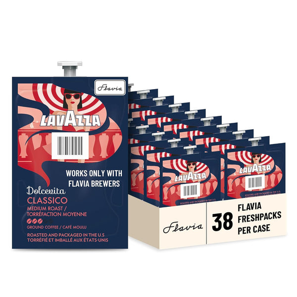 Flavia Lavazza Dolcevita Classico Coffee Freshpacks works only with Flavia Brewers, Medium