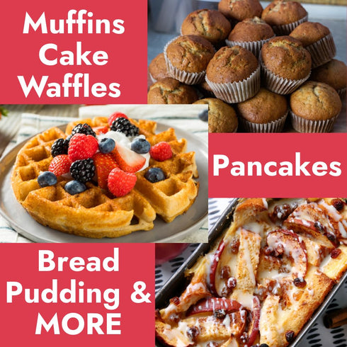 2-Pack, Hidden Foods Sprinkle Cake Pancake and Waffle Mix High in Protein & Fiber with Hidden Fruits, Vegetables