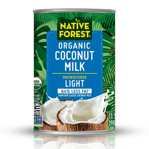 Native Forest Organic Light Coconut Milk - Canned Organic Coconut Milk, Unsweetened