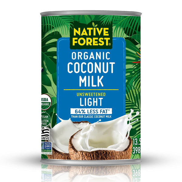 Native Forest Organic Light Coconut Milk - Canned Organic Coconut Milk, Unsweetened