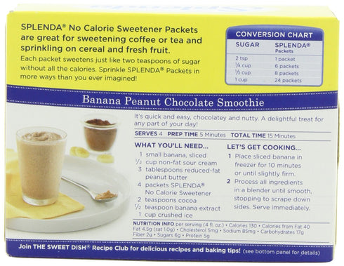 50 Count Packets (Pack 6) Splenda No Calorie Sweetener