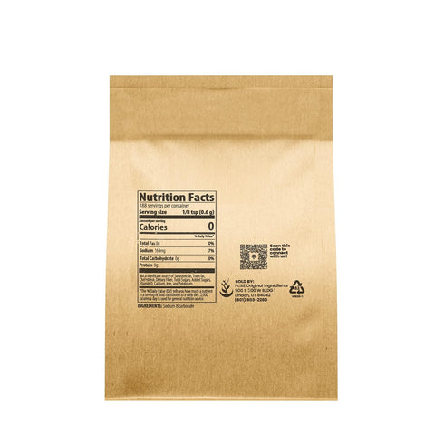 Pure Original Ingredients Sodium Bicarbonate (Baking Soda) (4 oz) Always Pure, No Fillers Or Additives, Eco-Friendly Packaging