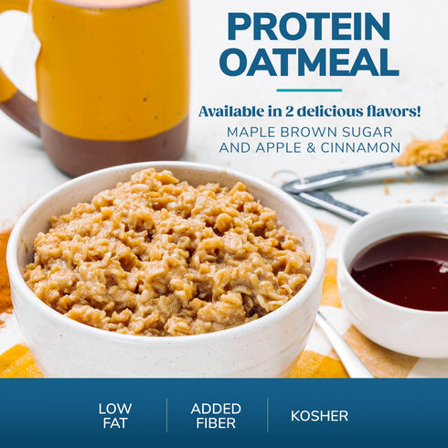 (7ct) WonderSlim Instant Protein Oatmeal, Maple Brown Sugar, Gluten Free, Low Carb, Low Sugar
