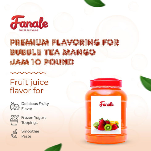 10 JAM003 Fanale Premium Flavoring Jam for Bubble Tea | Mango Flavor Fruit Jam | for Boba Tea, Smoothie Paste, Slushes