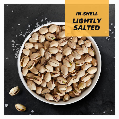 Wonderful Pistachios In Shell, Lightly Salted Nuts, 16 Ounce Resealable Bag, Healthy Snack, Protein Snack, Pantry Staple
